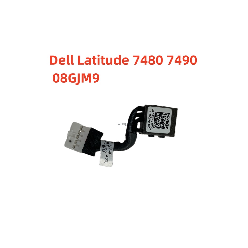 เหมาะสําหรับ Dell E7480 E7490 E7491 อินเทอร์เฟซพลังงานหัวชาร์จ DC-IN 08GJM9