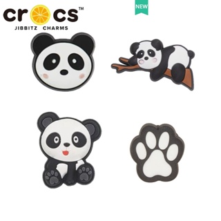 Jibbitz crocs charms หัวเข็มขัด รูปการ์ตูนแพนด้า สําหรับรองเท้า