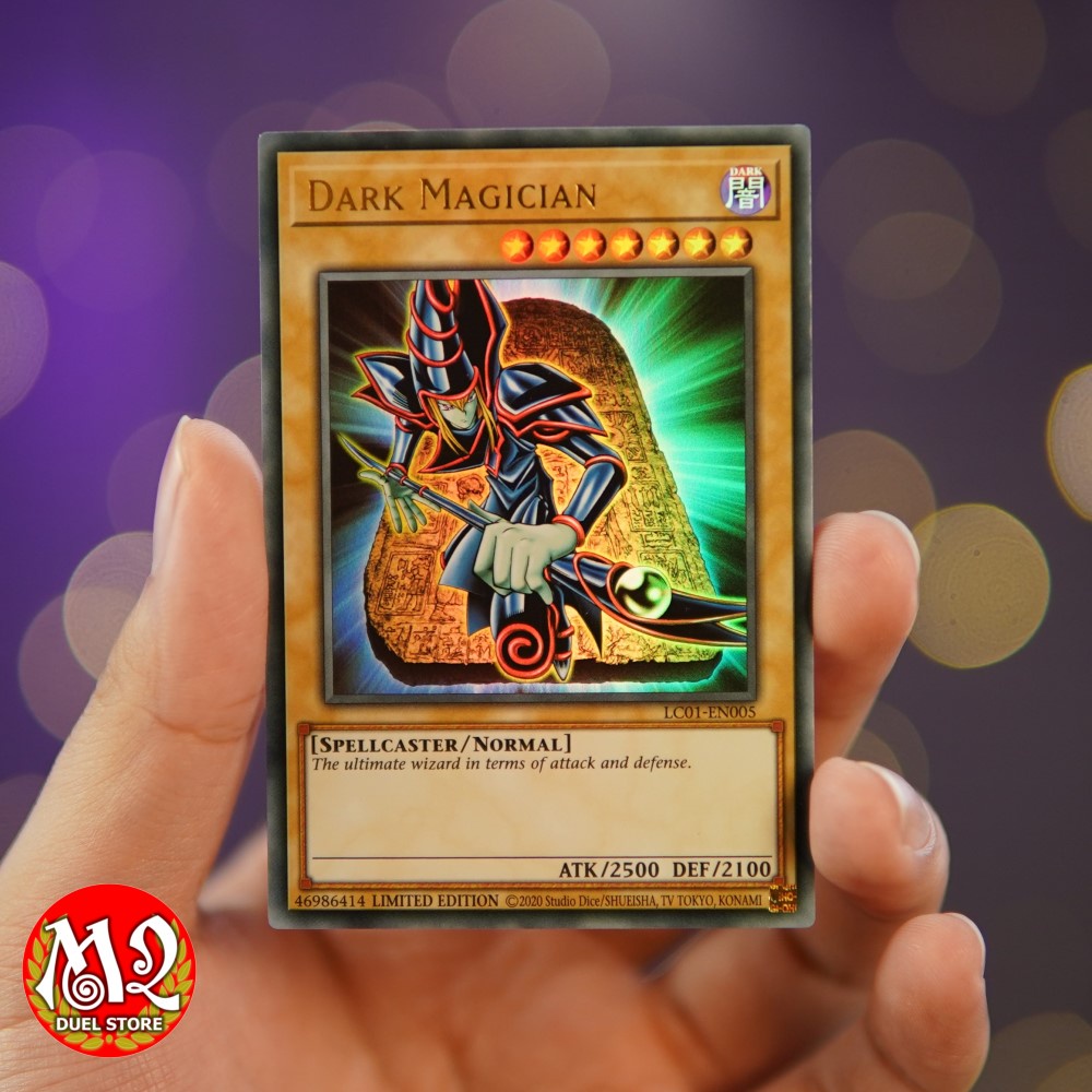 การ์ดแม่มด Yugioh Black LC01-EN005 - Dark Magician - แก้ไขที่จํากัดหายากเป็นพิเศษ (ครบรอบ 25 ปี)