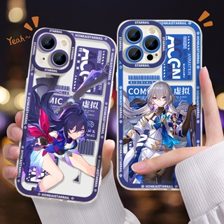 เคสโทรศัพท์มือถือซิลิโคน TPU ใส แบบนิ่ม ลาย Honkai Star Rail กันกระแทก สําหรับ iPhone 11 14 13 12 Pro Max XS XR X 8 7 6S Plus Mini