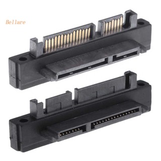 การ์ดอะแดปเตอร์ 90 องศา 7+15Pin SATA ตัวผู้ เป็นตัวเมีย สําหรับ SATA HDD SSD [Bellare.th]