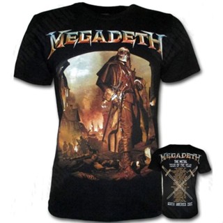 Megadeth เสื้อยืดแขนสั้น พิมพ์ลายวงร็อค Tour Of The Year สําหรับผู้ชาย