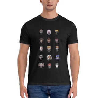 เสื้อยืด พิมพ์ลาย Danganronpa Despair Trigger Happy Havoc 8 Bit Sprites And Pixels แฟชั่นสําหรับผู้ชาย