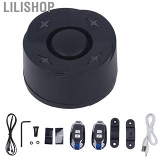 Lilishop Bike Alarm Light USB Rechargeable Bike Security Alarm System Installation  Theft IP45   Control Louder