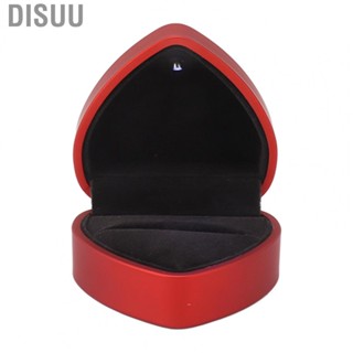 Disuu Heart Shaped Gift Box W/ Light Soft Velvet Jewelry Display Case