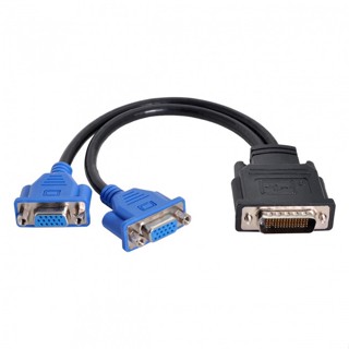 Xiwai DMS-59pin Male to Dual 15Pin VGA RGB Female สายเคเบิ้ลต่อขยายแยก สําหรับการ์ดจอ PC