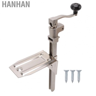 Hanhan Kitchen Tin Opener  Steel Desktop Mounted Small Can Open Tool with Screws for Bars