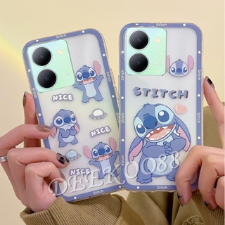 เคสโทรศัพท์มือถือแบบนิ่ม TPU กันกระแทก ลายการ์ตูนตุ๊กตาน่ารัก สีฟ้า พร้อมตุ๊กตา แฟชั่น สําหรับ VIVO Y36 Y78 V27 V27e Y02A Y02T X90 Pro iQOO Z7 Z7x 5G 4G V27 VIVOY36