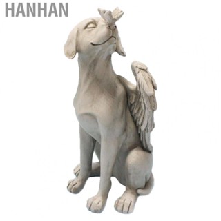 Hanhan Dog Angel Statue  Angel Dog Memorial Statue Vivid  for Decoration