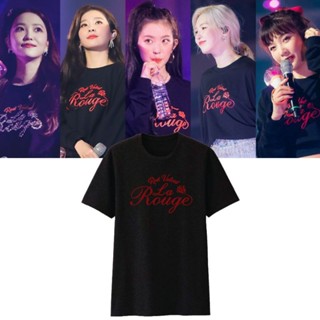 เสื้อคอนเสิร์ต  Red Velvet La Rouge เสื้อยืดผ้า Cotton 100% เสื้อยืดชายหญิง