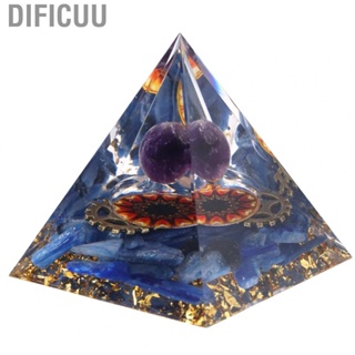 Dificuu Positive Energy Pyramid Hand Crafted Tabletop Decoration Healing Pyramid for Yoga Meditation