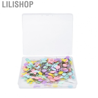 Lilishop Flower Button Head Pins  Flower Flat Head Straight Pins Colorful for Sewing for Scrapbooking for DIY Crafts