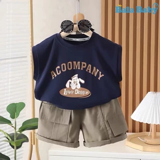 ชุดเด็กคอโปโลเสื้อ+กางเกงชุดเซทเด็ก เสื้อผ้าเด็กผู้ชาย Size80-120 DXT25