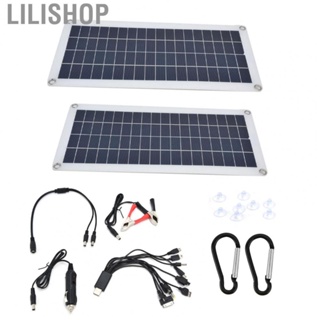 Lilishop 2x10W Monocrystalline Silicon Solar Panel Emergency   Kit New