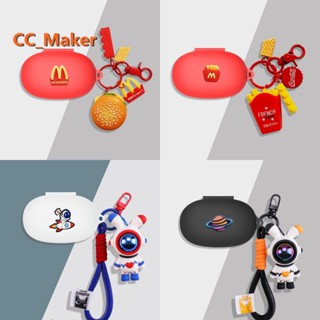 Baseus WM03 Protective Case Creative Astronaut Cartoon Burger Keychain Pendant Baseus Bowie WM03 Silicone Soft Case Cute Pokémon Pikachu Spider-Man Dinosaur Pendant Baseus WM03 Cover Soft Case Baseus WM01 WM02 WM02+ E3 E8 Case