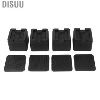 Disuu 4 Sets Sofa Risers Square Rubber  Skid Bed Raisers Blocks For Washing New