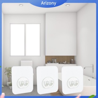 Arizony|  ตะขอพลาสติกใส ไร้รอยต่อ ประหยัดพื้นที่ สําหรับติดมุมตะกร้า ห้องน้ํา 8 ชิ้น