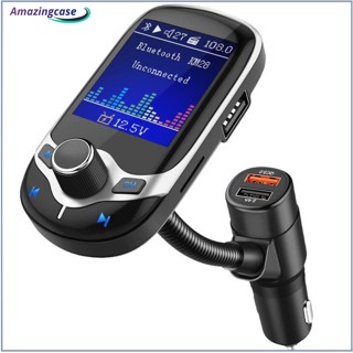 Amaz เครื่องเล่นเพลง Mp3 บลูทูธ 5.0 รับส่งสัญญาณ Fm Dual Usb Qc3.0 ดิสก์ U การ์ดรีดเดอร์ สําหรับรถยนต์