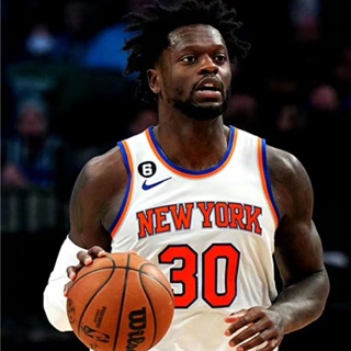 เสื้อกีฬาบาสเก็ตบอลแขนสั้น ลายทีม New York Knicks Jersey NO.30 Julius Randle 22-23 Season ชุดเหย้า สําหรับผู้ชาย