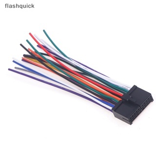 Flashquick สายไฟวิทยุรถยนต์ 20pin Cd เชื่อมต่อสายเคเบิล T-plug อะไหล่ดัดแปลง Nice