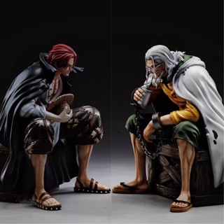 ฟิกเกอร์ One Piece Four Emperors Red Hair Shanks With Silvers Rayleigh Around Special Bonfire Pvc ขนาด 17 ซม. ของเล่นสําหรับเด็ก