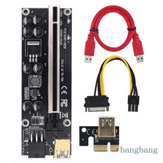 Bang 009SPlus 1X เป็น 16X PCIE สายเคเบิลต่อขยายการ์ดจอ PCI-E USB 3 0 PCIE สําหรับขุดเหมือง