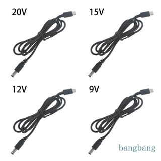 Bang สายไฟ USB C PD 9V 12V 5 5x2 1 มม. สําหรับพัดลม ไฟ LED กล้อง ลําโพงไร้สาย