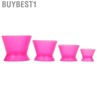 Buybest1 4pcs Dental Mixing Cup Reusable Silicone Bowl For  JFF