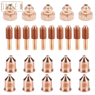 【ONCEMOREAGAIN】25pcs 220047 shield 220037 Electrode Nozzle 220011 for 1650 plasma Cutting Torch