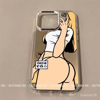 เคสโทรศัพท์มือถือแบบกระจกแข็ง กันกระแทก ลายการ์ตูน KT สําหรับ iPhone 7 8 Plus XS XR X XS max 11 12 13 14 11 Pro max 12 Pro 13 Pro max 14 Pro max เคส