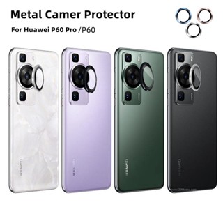 Back Protective Film For Huawei P60 Pro Art P60Pro P 60 HuaweiP60 3D Full Cover  Alloy Tempered Glass Metal Ring Cover Camera Rear Screen Protector Lens Film