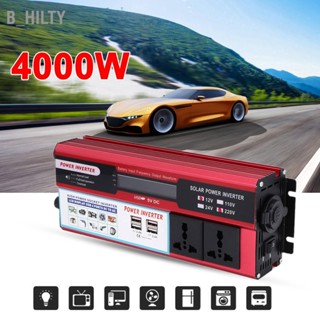 B_HILTY อินเวอร์เตอร์พลังงานแสงอาทิตย์ 4000W คลื่นดิจิตอล แสดงผล โทรศัพท์ 4 เครื่องชาร์จ USB 220-240V