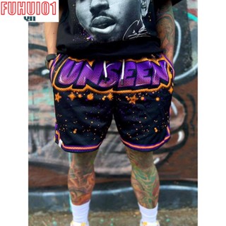 (Fuhui01) ใหม่ เสื้อแขนสั้น ผ้าตาข่าย ลายคริสต์มาส สีน้ําตาล สําหรับผู้ชาย 2023