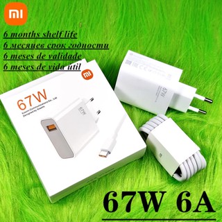 ที่ชาร์จ 67W Xiaomi EU ของแท้ Redmi note 11 Pro ชาร์จเร็ว 6A สายเคเบิล Type C 65W 55W 33W สําหรับ Redmi note 11 9 10 Pro mi 11 Pro