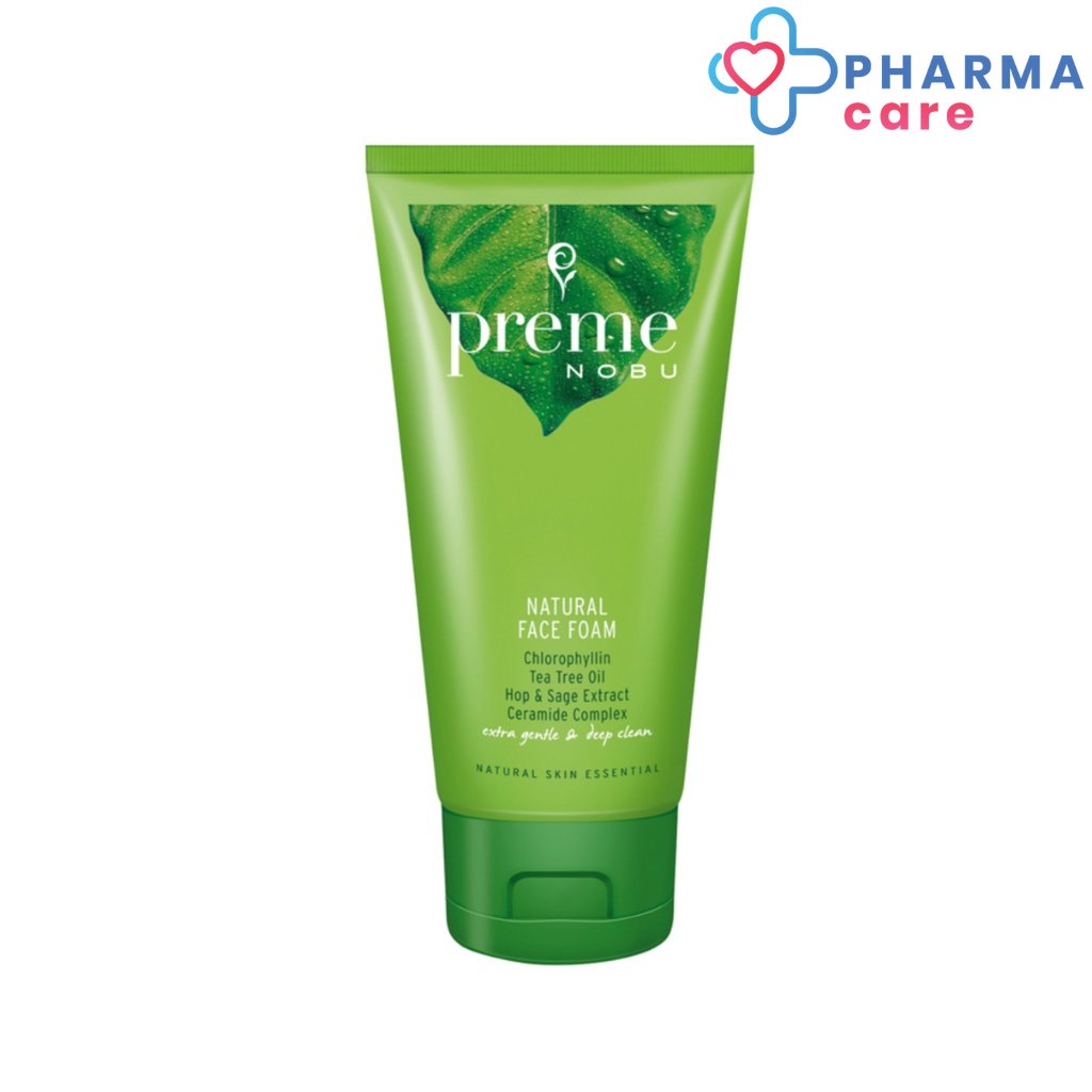 Preme Nobu Natural Face Foam พรีมโนบุ เนเจอรัล เฟส โฟม ขนาด 50 G. ,100 G. [PC]
