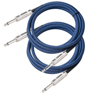 2pcs 1.8m Professional Universal Flexible Low Noise Straight To Electric Instrument Guitar Cable