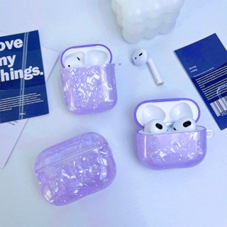 เคสหูฟัง สีม่วง สําหรับ AirPods 1 2 3 Pro 1 2 AirPods Pro 1 2 3