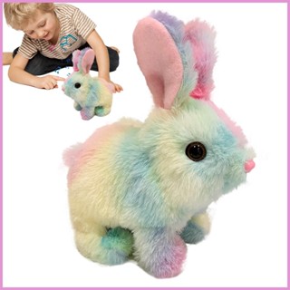 ของเล่นตุ๊กตากระต่ายเดิน พูดตามได้ แบบโต้ตอบ แบบนิ่ม