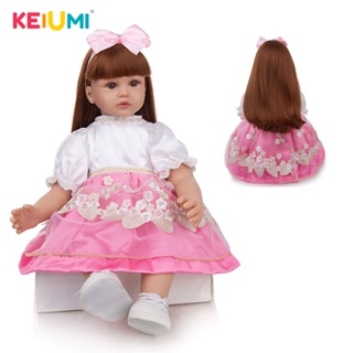 Keiumi ตุ๊กตาเด็กแรกเกิดจําลอง ซิลิโคน น่ารัก ขนาด 80 ซม. 60 ซม.