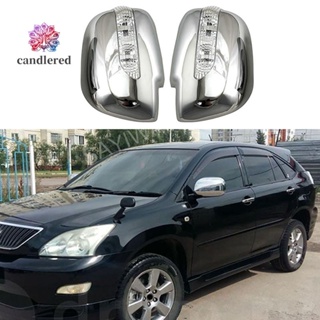 ฝาครอบกระจกมองหลังรถยนต์ ABS พร้อมไฟ LED สําหรับ Lexus RX330 RX300 RX350 RX450H 2003-2008