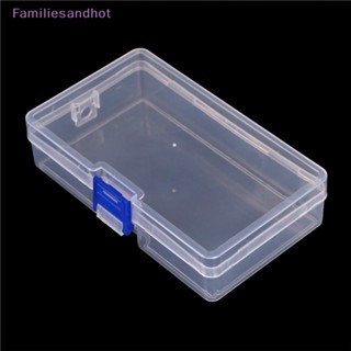 Familiesandhot&gt; กล่องพลาสติกใส สําหรับใส่เครื่องประดับ งานฝีมือ