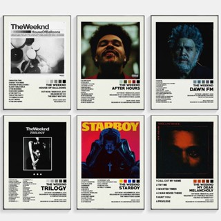 ขายดี อัลบั้มรูปภาพโปสเตอร์ ลาย The Weeknd Dawn FM After Hours สไตล์ฮิปฮอป สําหรับตกแต่งผนังบ้าน