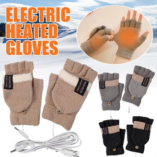 New Electric Heated Gloves USB Rechargeable Insulated Warm Thermal Gloves