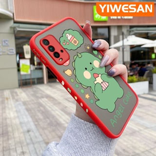 สําหรับ Xiaomi Redmi 9T Redmi 9 Power Case การ์ตูนไดโนเสาร์น้อยน่ารัก การออกแบบใหม่ บาง ฝ้า เคสโทรศัพท์แข็ง ขอบซิลิโคน กันกระแทก เคสป้องกัน