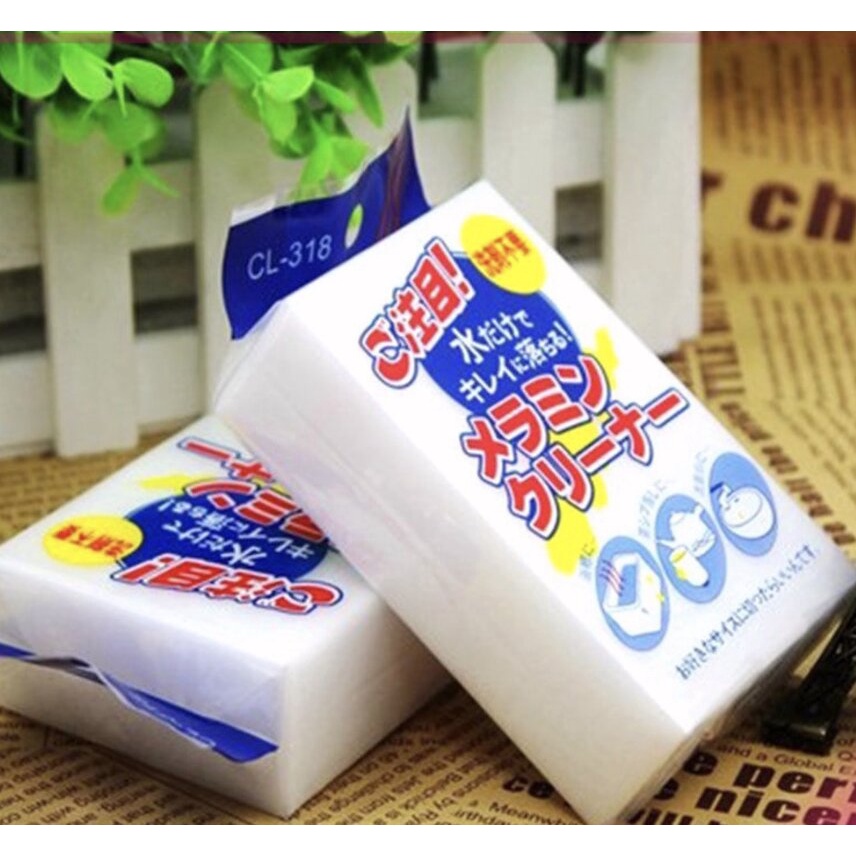 ฟองน้ำนาโน MAGIC SPONGE ขจัดคราบ ทำความสะอาด ขจัดคราบหนัก คราบฝัง MMIC-01