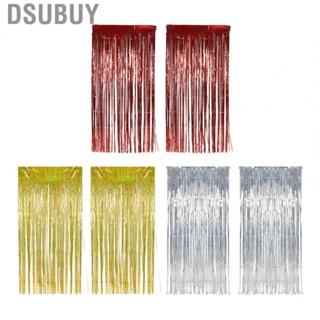 Dsubuy Streamers Backdrop  Foil Fringe Curtain Sturdy Convenient Beautiful for Stage Decor