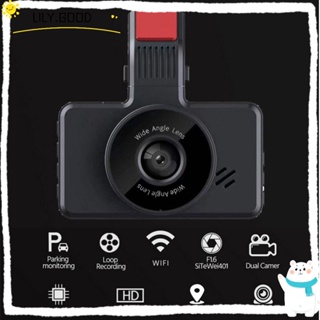 LILY Dash Cam กล้องบันทึกวิดีโออิเล็กทรอนิกส์ HD 1080P พร้อม WiFi นําทาง คุณภาพสูง สําหรับรถยนต์