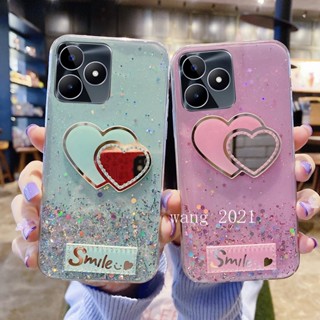 พร้อมส่ง ใหม่ เคสโทรศัพท์มือถือแบบนิ่ม ใส ลายดาวน้อย ท้องฟ้ากลางคืน สีสดใส สําหรับ Realme C53 C55 NFC 2023 RealmeC53