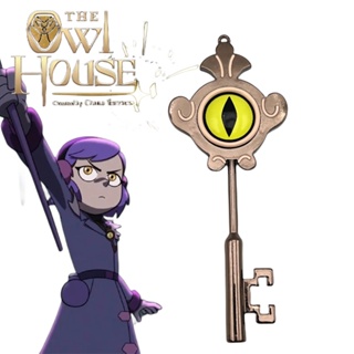 เครื่องประดับ สร้อยคอโลหะ จี้การ์ตูนอนิเมะ The Owl House Amity สีทอง สไตล์เรโทร สําหรับผู้ชาย และผู้หญิง