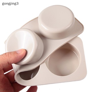 Gongjing3 ใหม่ แม่พิมพ์ซิลิโคน รูป 3D 4 ช่อง สําหรับทําสบู่ แฮนด์เมด Diy th